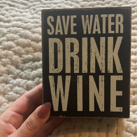 Save water drink wine sign - Picture 2 of 4
